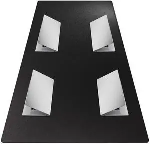 Cacoy 74.8" x 35.4" Leather Desk Mat, Office Conference Table Mat, Huge Gaming Mousepad, Waterproof Meeting Table Desk Pad for Office Conference Room and Home, Black