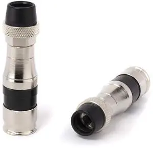 THE CIMPLE CO Coaxial Cable Compression Fitting Connector - for RG11 Coax Cable - with Weather Seal O Ring, Weather Boot, and Water Tight Grip (50 Pack)