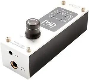Portable USB DSD 192 KHz / 24bit DAC and Headphone Amplifier  DSD64 DSD128. Use with Smartphones/Digital Audio Players/Tablets/Laptops SD-DAC63057