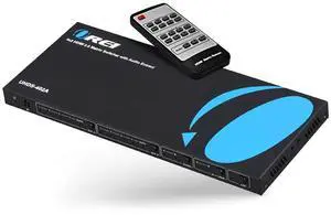 OREI 4K HDMI Matrix Switch 4 X 2, Switcher 18G UltraHD with Arc Supports Upto 4K @ 60Hz & 1080P IR Audio Extractor Arc EDID HDCP 2.- Remote Control - Full Matrix Selection