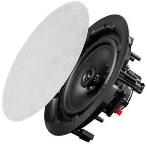 OSD 8" in Ceiling Speaker Pair 120W, Trimless Magnetic Grille, Pivoting Tweeter, Paintable Grille ACE800