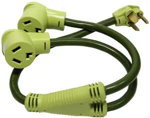 NemaTech Dryer 3 Prong Splitter, NEMA 10-30P to 10-30R, 10 AWG, 30AMP, 250V and 7,500W Power Splitter for Dryer Outlet and Tesla Electric Vehicle EV Charging Cable (3 ft)