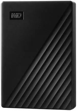WD 5TB My Passport, Portable External Hard Drive, Black, backup software with defense against ransomware, and password protection, USB 3.1/USB 3.0 compatible - WDBPKJ0050BBK-WESN