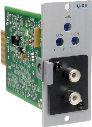 TOA U-03R Unbalanced Line Input Module with High Low Cut Filters