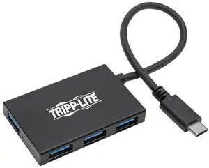 Tripp Lite USB C Hub 4-Port USB-A USB 3.1 Gen 2 10 Gbps Portable Aluminum