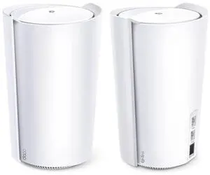TP-Link Deco AX7800 Tri-Band Mesh WiFi 6 System (Deco X95) - Whole Home Coverage up to 6100 Sq.Ft with AI-Driven Smart Antennas, Multi-Gig Ethernet, Replaces Wireless Router and Extender (2-Pack)