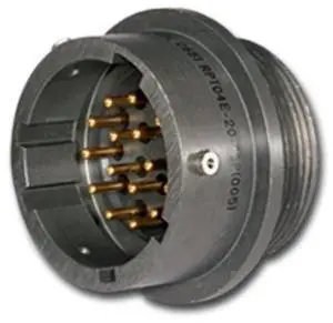 Amphenol Industrial RPT04E16-8S(005) Circular Connector Socket, Environmental Resisting, No Rear Hardware, Bayonet Coupling, Solder Termination, Cable Connecting Plug, 16-8 Insert Arrangement, 16 Shel