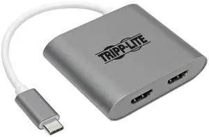 Tripp Lite USB C to HDMI Cable Adapter (M/F), Thunderbolt 3 to HDMI Cable Adapter, USB C to HDMI Splitter, USB 3.1 Gen 1, 4K HDMI @ 30 Hz, MST, Black, 6 ft. (U444-06N-HD4K6W)