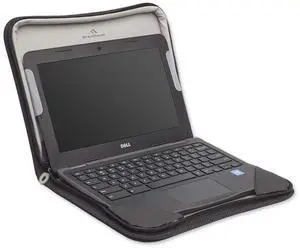 Brenthaven Tred Zip Folio Work-in Case Fits 13 inch Laptops, MacBooks and Chromebooks - Durable, Lightweight, and Secure Protection for College, Office, Business or Personal Use - Black
