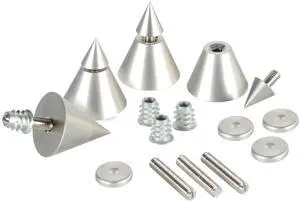 Dayton Audio DSS4-SN Satin Nickel Speaker Spike Set 4 Pcs.