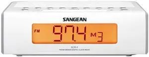 Sangean RCR-5 Digital AM/FM Clock Radio, White