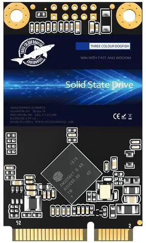SSD mSATA 1TB Dogfish Internal Solid State Drive High Performance Hard Drive for Desktop Laptop SATA III 6Gb/s Includes SSD 16GB 32GB 60GB 64GB 120GB 128GB 240GB 250GB 480GB 500GB 1T (1TB MSATA)