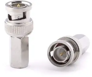 THE CIMPLE CO RG6 Coaxial Cable Connector, Screw On (Twist On) - SDI, HD-SDI, CCTV, Security, Video Card, Camera, Solderless - RG6 - Pack of 50