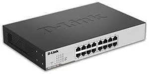 D-Link Fast Ethernet, 16 Port Easy Smart Managed Gigabit Network Internet Desktop (DGS-1100-16), Black