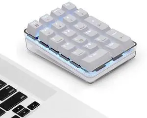 Magicforce Mechanical Numpad 21-Key Wired Number Pad for Laptop with Blue LED Backlit USB Number Pad for Laptop Desktop Computer PC (Brown Switch)