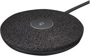Logitech Rally Mic Pod, Black, 0.8" x 4" x 4"