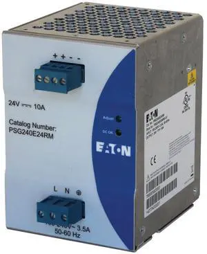 Eaton PSG240E24RM DC Power Supply,24VDC,10A,50/60 Hz