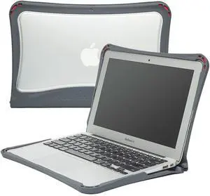 Brenthaven Edge Laptop Case Fits MacBook Air 13 inch (Non-Retina, 2017) - Durable, Rugged, Lighweight and Drop Tested Protection for Kids, Students, School and Office Supplies - Gray