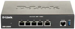 D-Link Gigabit VPN Router | Perfect for Remote and Hybrid Work | 4 Port Gigabit Dual WAN Failover | Enterprise-Grade Encryption | TAA/NDAA-Compliant | Limited Lifetime Protection (DSR-250V2)