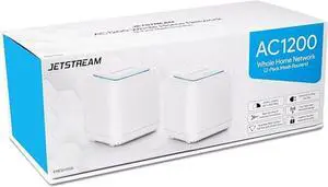 Mesh WiFi Router,Dual Band AC1200 Whole Home Mesh WiFi System with Touchlink Function, Router & Extender Replacement Covers up to 4,500 sq. ft, 2-Pack Includes 1 WiFi Router & 1 WiFi Extenders