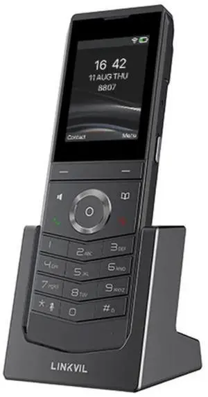 Fanvil W611W Wireless Portable Phone 2.4" ColorLCD 2SIP Lines Wi-Fi 2.4GHz & 5GHz, Wi-Fi6 BT5.0