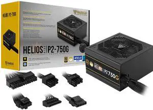 GAMDIAS 750W Gold Gaming PC PSU, 80 Plus ATX Gold 12V Power Supply for PC Computers with Active PFC, ATX 3.0 & PCI e Gen 5.0 Power Supplies, Helios P2-750G