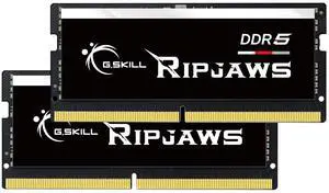 G.SKILL Ripjaws DDR5 SO-DIMM Series DDR5 RAM 64GB (2x32GB) 5600MT/s CL46-45-45-89 1.10V Unbuffered Non-ECC Notebook/Laptop Memory SODIMM (F5-5600S4645A32GX2-RS)