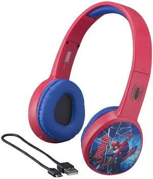 eKids iHome Disney Spiderman BT Youth HEADPHON, Red