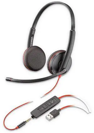 Plantronics 209747-22 Blackwire C3225 Headset,7.4 x 2.4 x 8.6 Inches