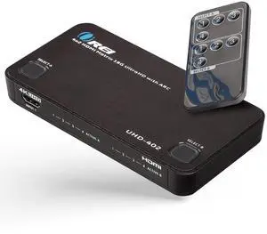OREI 4K HDMI Matrix Switch 4 X 2, Switcher 18G UltraHD with Arc Supports upto 4K @ 60Hz & 1080P IR Remote Control - Full Matrix Selection (UHD-402)
