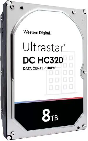 HGST WD Ultrastar DC HC320 8TB 7200 RPM SATA 6Gb/s 3.5-Inch Enterprise Hard Drive (HUS728T8TALE6L4)
