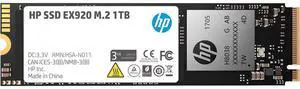 HP EX920 M.2 1TB PCIe 3.1 X4 Nvme 3D TLC NAND Internal Solid State Drive (SSD) Max 3200 Mbps 2Yy47Aa#ABC