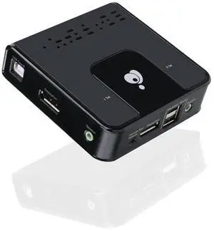 IOGEAR 2-Port DisplayPort KVM Switch - 4K 60Hz - Hotkey or Remote Button Switch - USB 2.0 Mouse Port Can Be Use As USB Hub and Peripheral Sharing - All Cables Included - Mac/Win - GCS62DP