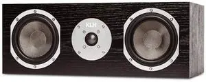 KLH Story 2-Way Bass Reflex Center Channel Speaker, Black Oak