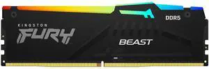 Kingston Technology Fury Beast RGB 32GB 5200MT/s DDR5 CL40 DIMM Desktop Memory Single Module | Intel XMP 3.0 | Infrared Sync Technology | Overclocking Stability | KF552C40BBA-32