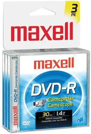 3 Count DVD-R Camcorder Disc