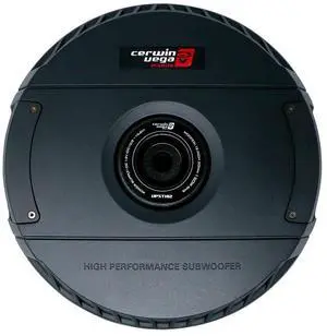 Cerwin Vega VPSTX12 12" Active Powered Spare Tire Subwoofer  Compact, High-Performance Bass Solution for Your Vehicle