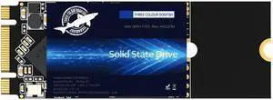 Dogfish M.2 SSD 256GB 3D NAND TLC SATA III 6 Gb/s, M.2 (2260mm) Internal Solid State Drive - Compatible with Desktop PC Laptop (M.2 2260 256GB)