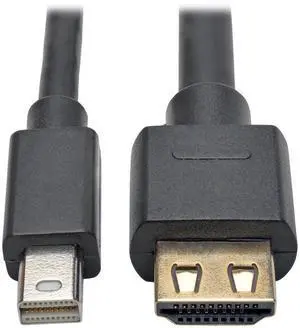 Tripp Lite Mini DisplayPort 1.2a to HDMI 2.0 Active Adapter Cable with Gripping HDMI Plug 4K HDCP 2.2, 10' (P586-010-HD-V2A)
