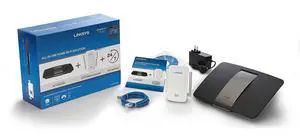 Linksys AC1750 Wi-Fi Wireless Dual-Band+ Gigabit Router + AC1200 Boost EX Dual-Band Wi-Fi Range Extender Combo Pack (EA6700 + RE6400), Smart WiFi App Enabled Router with Range Extender