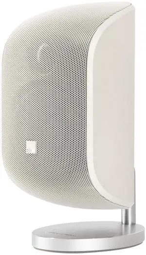 Bowers and Wilkins M-1 Satellite Speaker (1 Count) 4" Glass Fiber Midrange, 1" Aluminum Dome Tweeter, Use as Stereo Speaker or Center Channel in Your Surround Sound System, Matte White (Single)