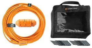 Tether Tools TetherBoost Pro USB-C Cable System 31 ft. (9.4m) with Core Controller, TetherGuard Extension Lock (USB-C to C) and Cable Organization Case Large - Orange