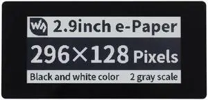 waveshare 2.9inch Touch E-Paper E-Ink Display HAT Compatible with Raspberry Pi4B/3B+/3B/2B/B+/A+/Zero/Zero W/WH/Zero 2W 296×128 Pixels 5-Points Capacitive Touch SPI Interface Support Partial Refresh