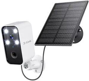 3-Link Solar Security Cameras Wireless Outdoor, Wi-Fi Solar Camera Outdoor Wireless for Home Security Outside, No Monthly Fee, Motion Detection, Spotlight, Siren, Alexa Compatible, Only 2.4G Wi-Fi