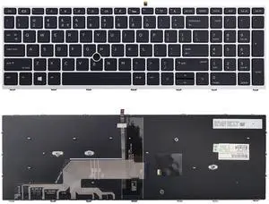 TLBTEK Backlight Keyboard Replacement Compatible withHP ProBook 650 G4 650 G5 Series Laptop L09595-001 L09593-001 L00741-001