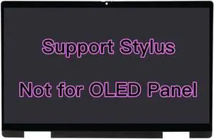 FirstLCD (Support Stylus) Replacement for HP Pavilion X360 14-EK 14T-EK 14-EK0013DX 14-EK0033DX 14-EK0073DX N09468-001 N09469-001 LCD Screen Touch Assembly Display w/Bezel IPS 14