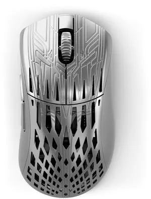 PWNAGE Stormbreaker Max CF Carbon Fiber Wireless Gaming Mouse 8kHz - 45grams Ultralight Esports Pro Gamer Flawless Xero Custom PAW3950 Optical Sensor 36,000 DPI - 8000Hz - Large Ergo -Platinum