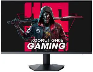 KOORUI 27" Gaming Monitor, 165Hz, IPS, FHD 1920 x 1080 1ms Computer Monitor with Adaptive Sync, 75x75 mm VESA Mountable, Tilt Adjustable, 2 x HDMI 2.0 & DisplayPort 1.4, GN06