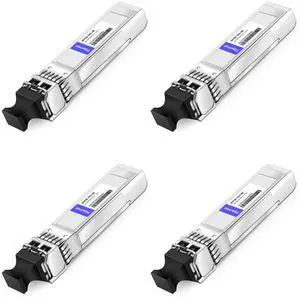 25G SFP28 SFP+ SR Optical Transceiver Module,Compatible withDell SFP28-25G-SR Dell Force10 407-BBWK,10/25GBASE-SR SFP28 850nm 100m DOM LC MMF 4Pack