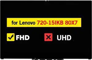 15.6" LCD Touch Screen Display Replacement Assembly with Bezel for Lenovo Yoga 720-15IKB B156HAN02.0 5D10M42889 5D10M42864 5D10N24289 FHD 1920 * 1080 30pins